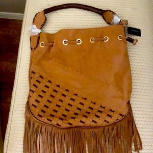 NEW BEBE  FRINGED tote purse🎉🎉DROPPED  PRICE🎉🎉